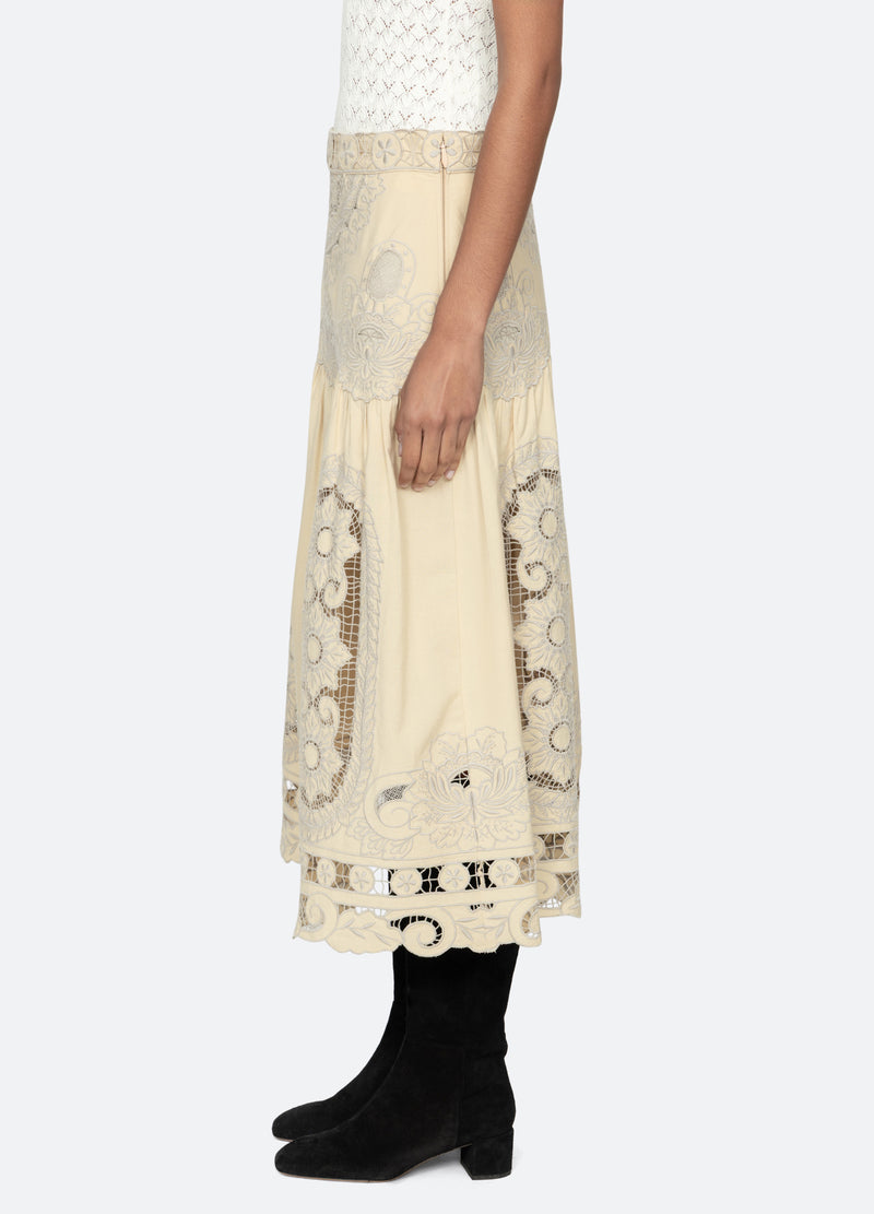 Sea New York Ceci Skirt Cream