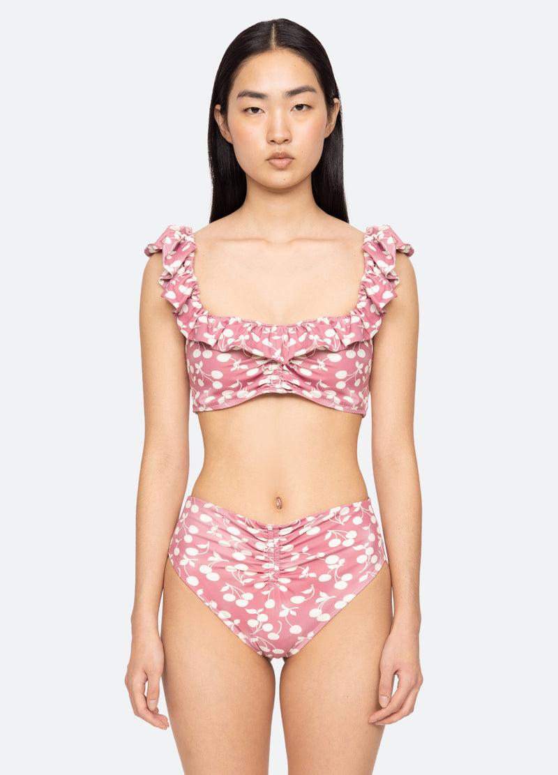 Sea New York Cheri Bikini Top Red