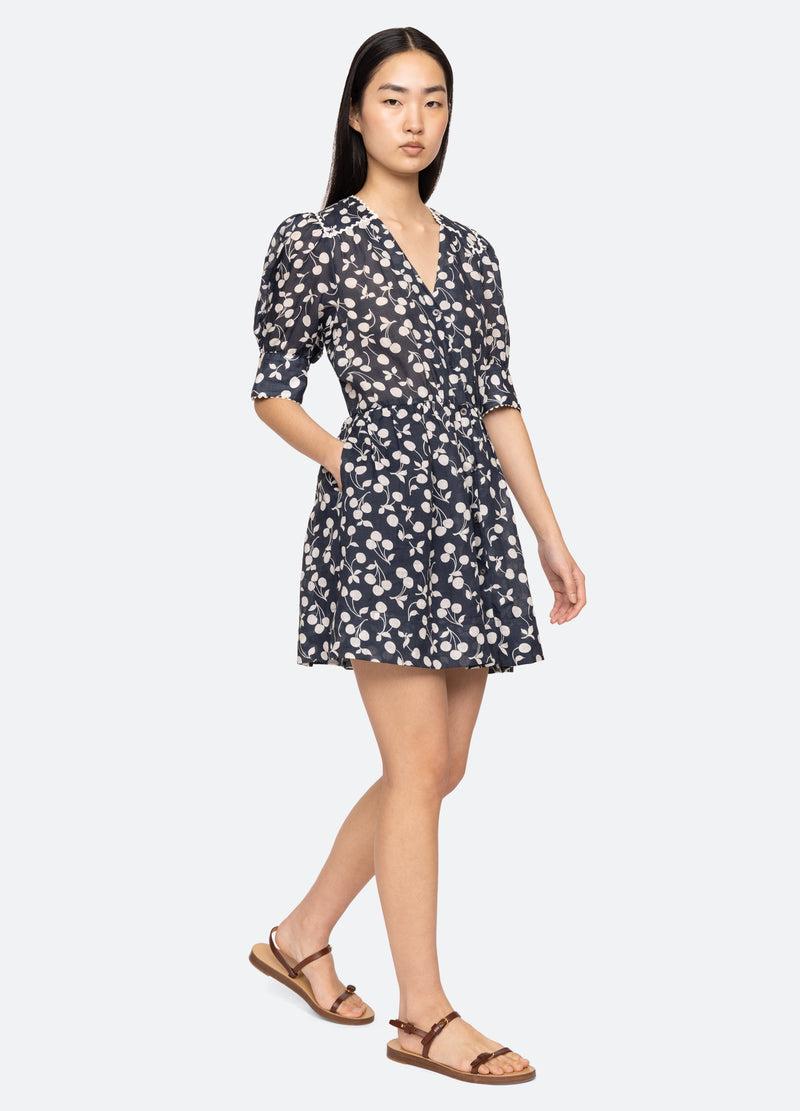 sea new york Cheri Mini Dress Navy