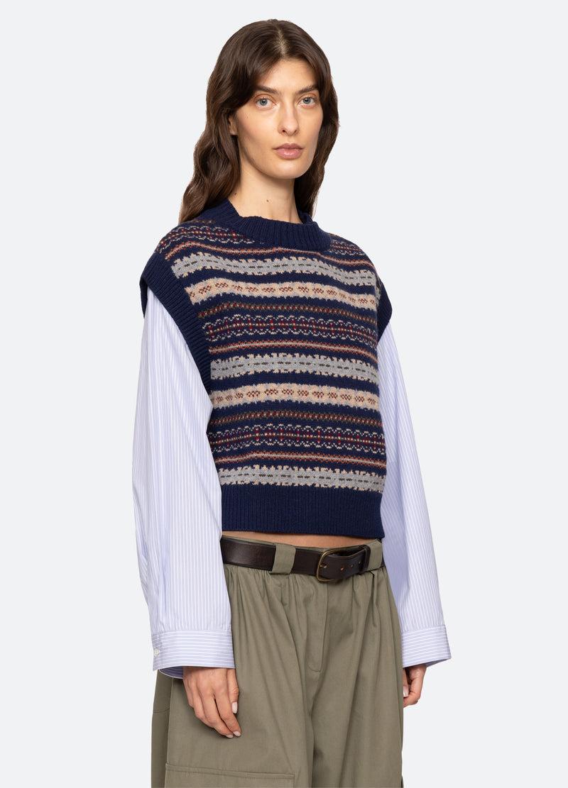 Sea New York Ciara Combo Top Navy