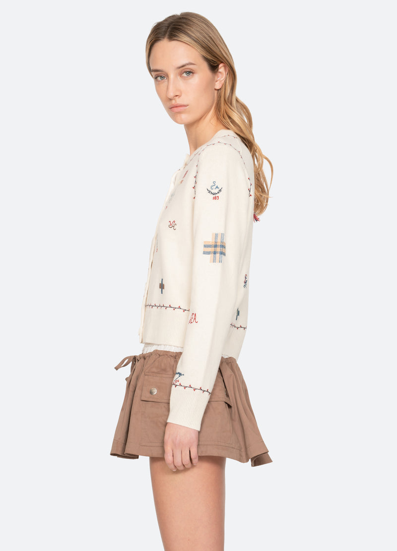 Sea New York Claira Cardigan Cream