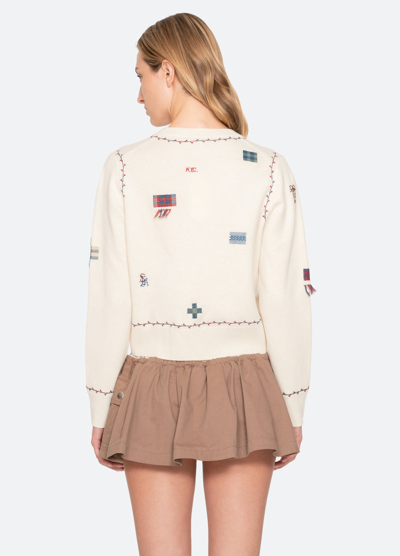 Sea New York Claira Cardigan Cream
