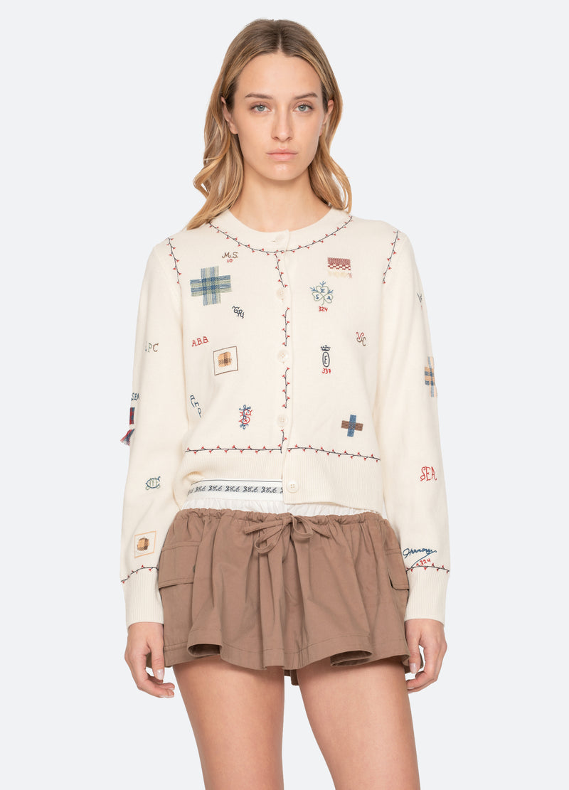 sea new york Claira Cardigan Cream