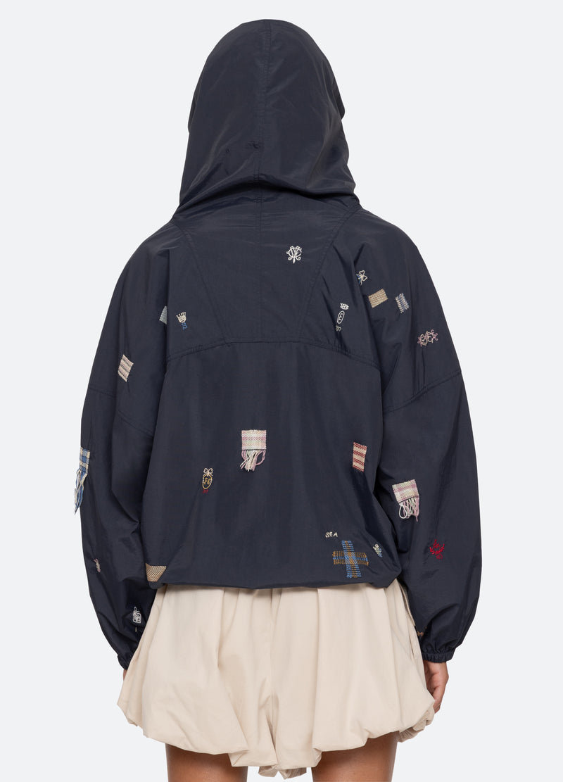 Sea New York Claira Windbreaker Navy