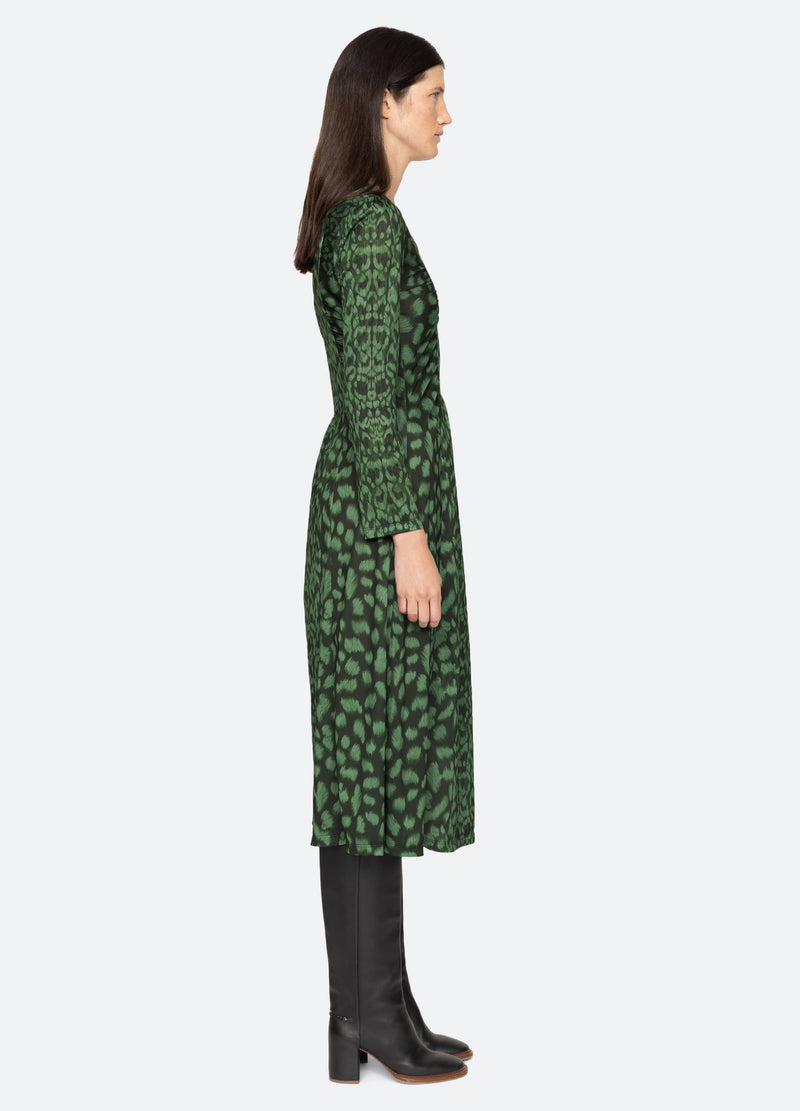Sea New York Claude L/S Dress Green