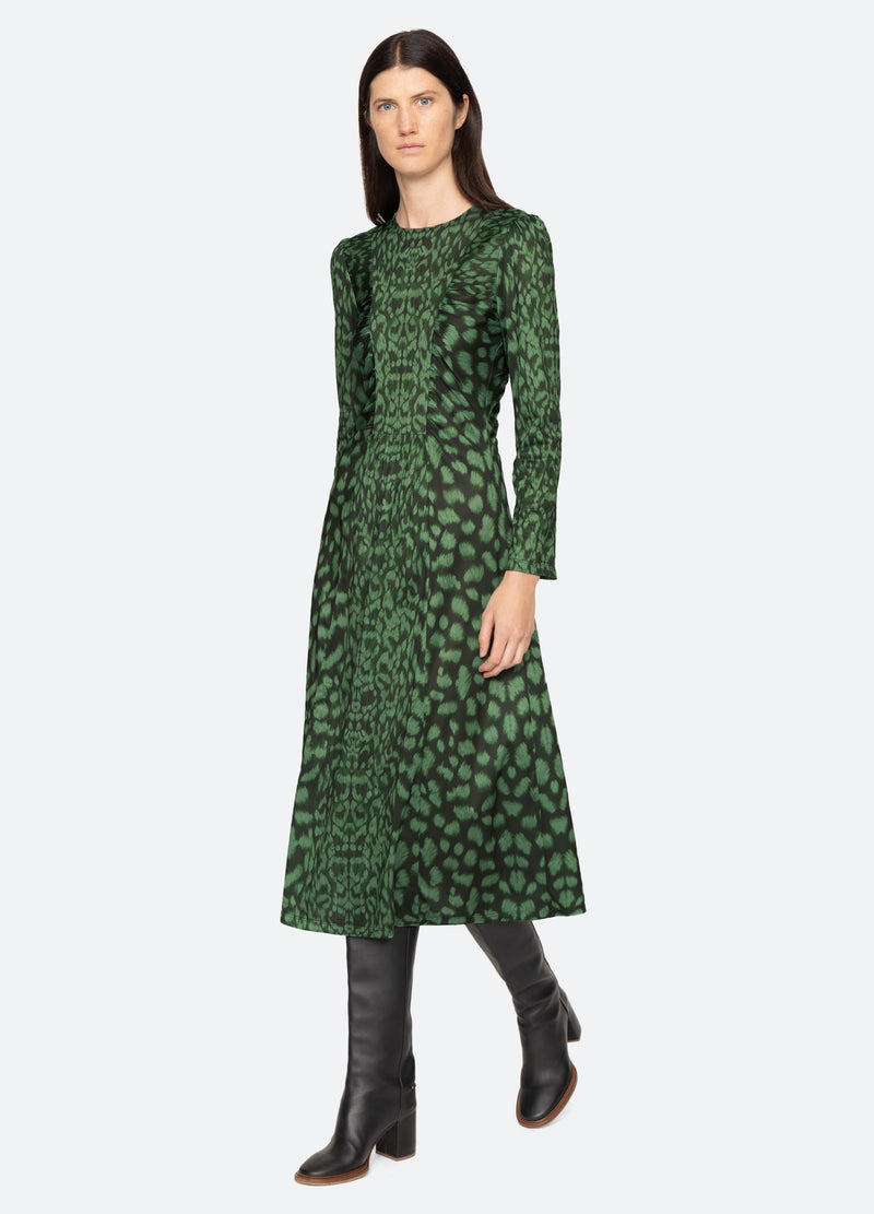sea new york Claude L/S Dress Green