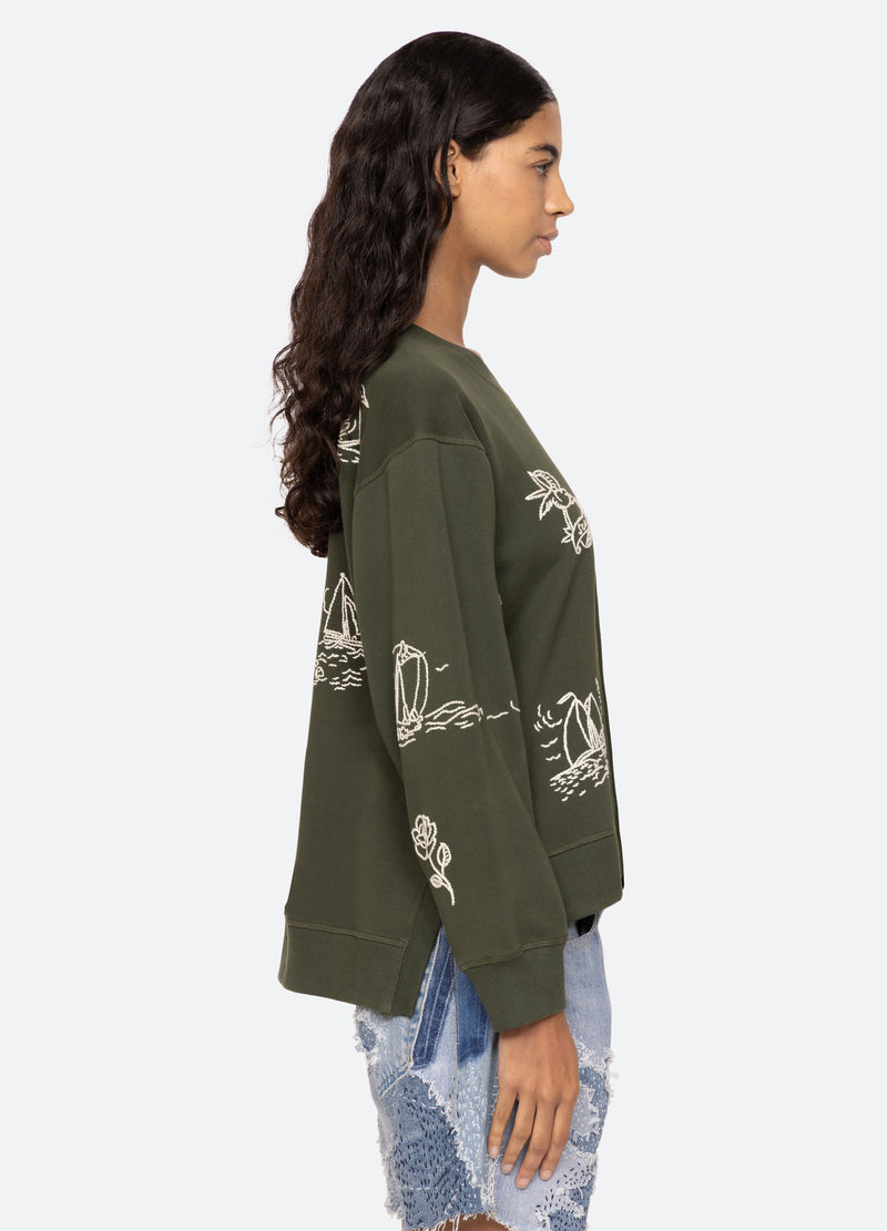 Sea New York Clyde Sweatshirt Army