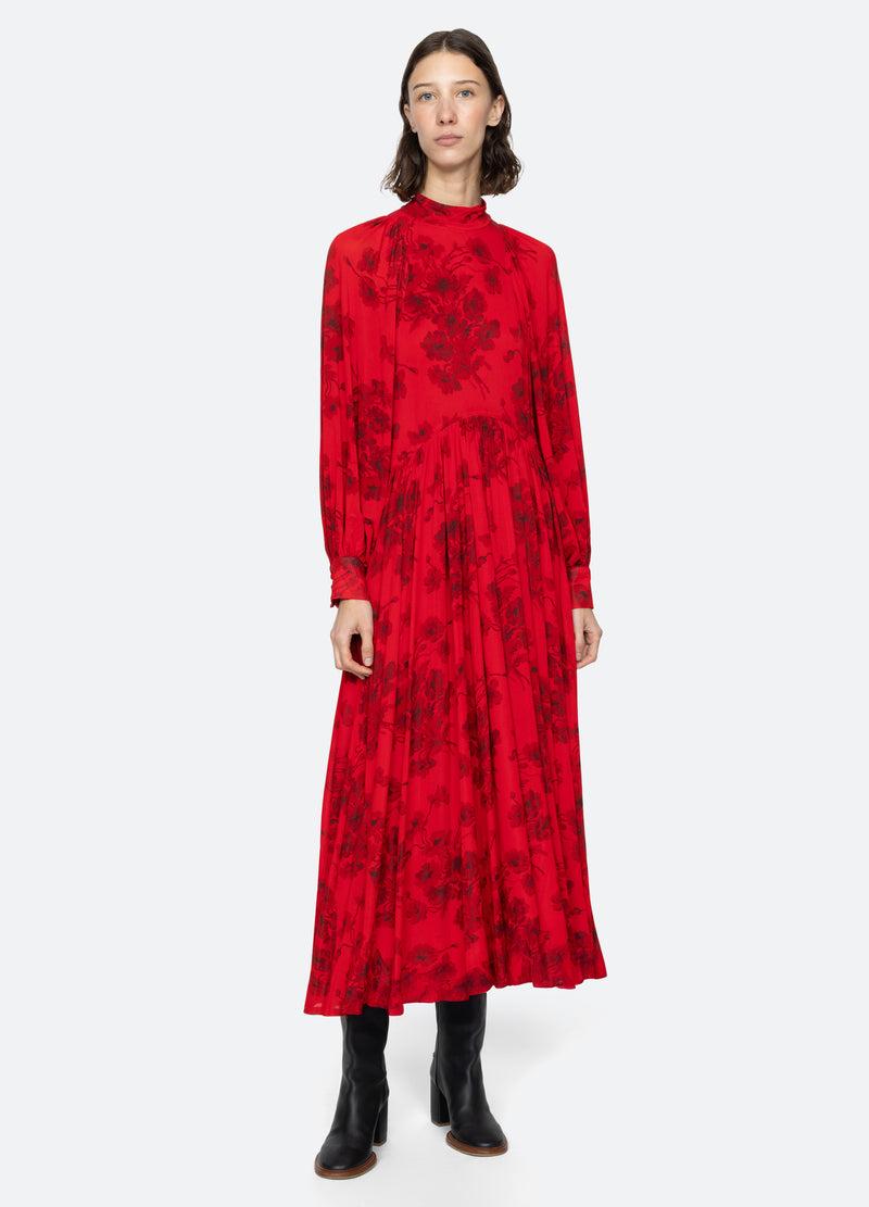 Sea New York Cornelia L/S Dress Red