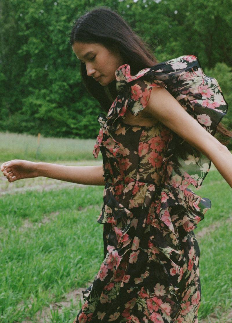 sea new york Cornelia Midi Dress Black