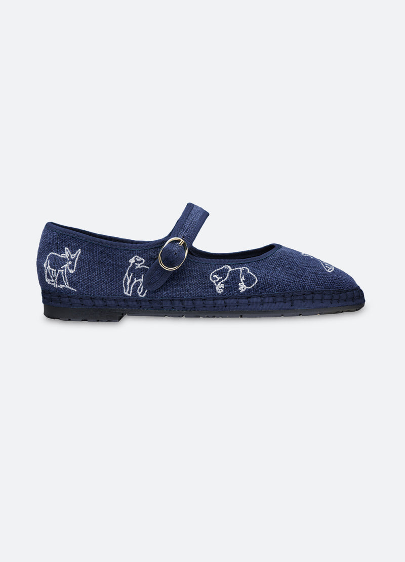 Sea New York Demi Mary Jane Flats Navy