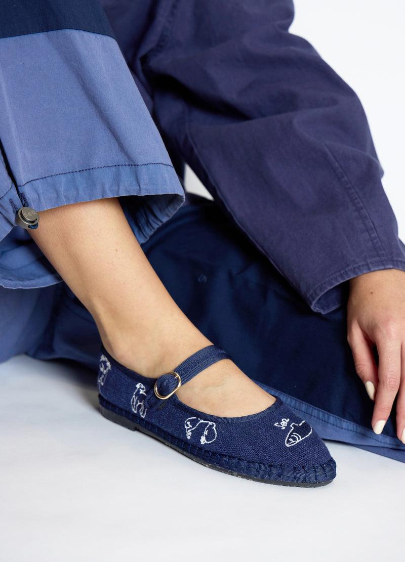 sea new york Demi Mary Jane Flats Navy