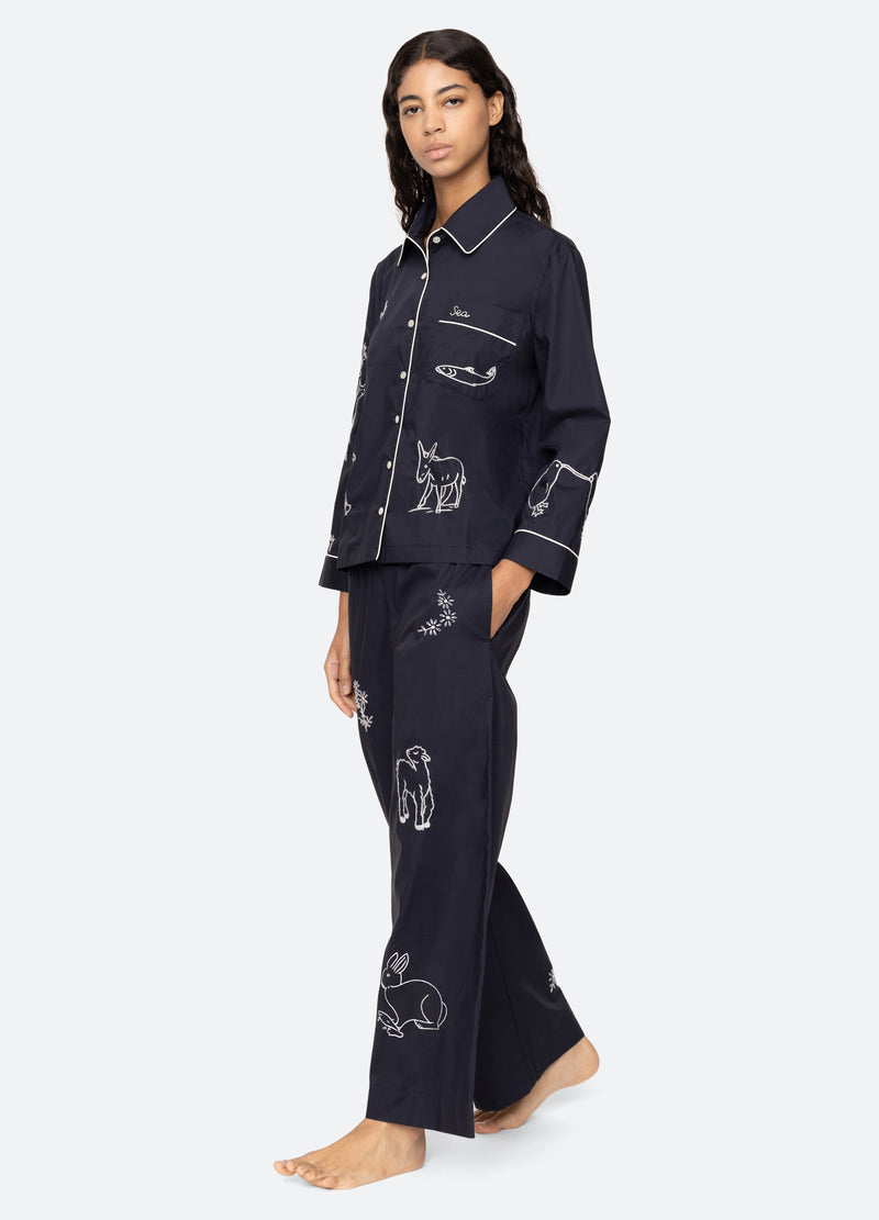 sea new york Demi PJ Set Navy