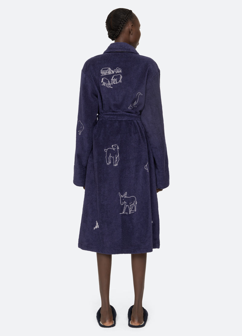 Sea New York Demi Robe Navy