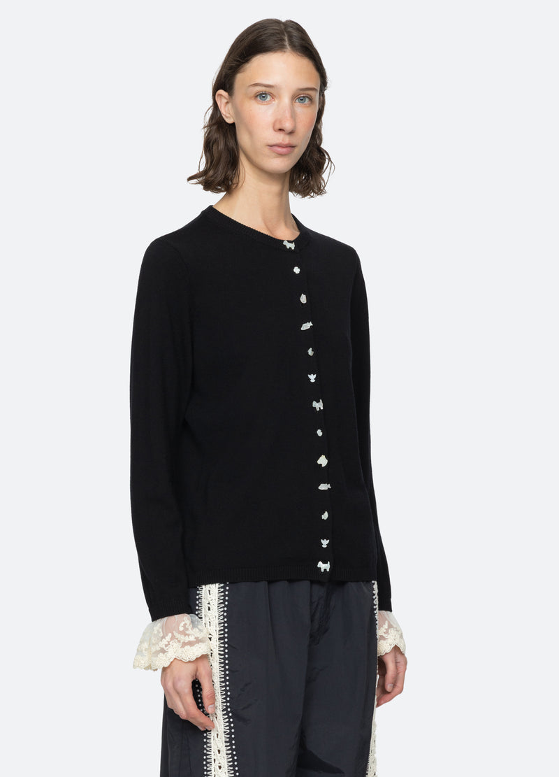 Sea New York Diane Cardigan Black