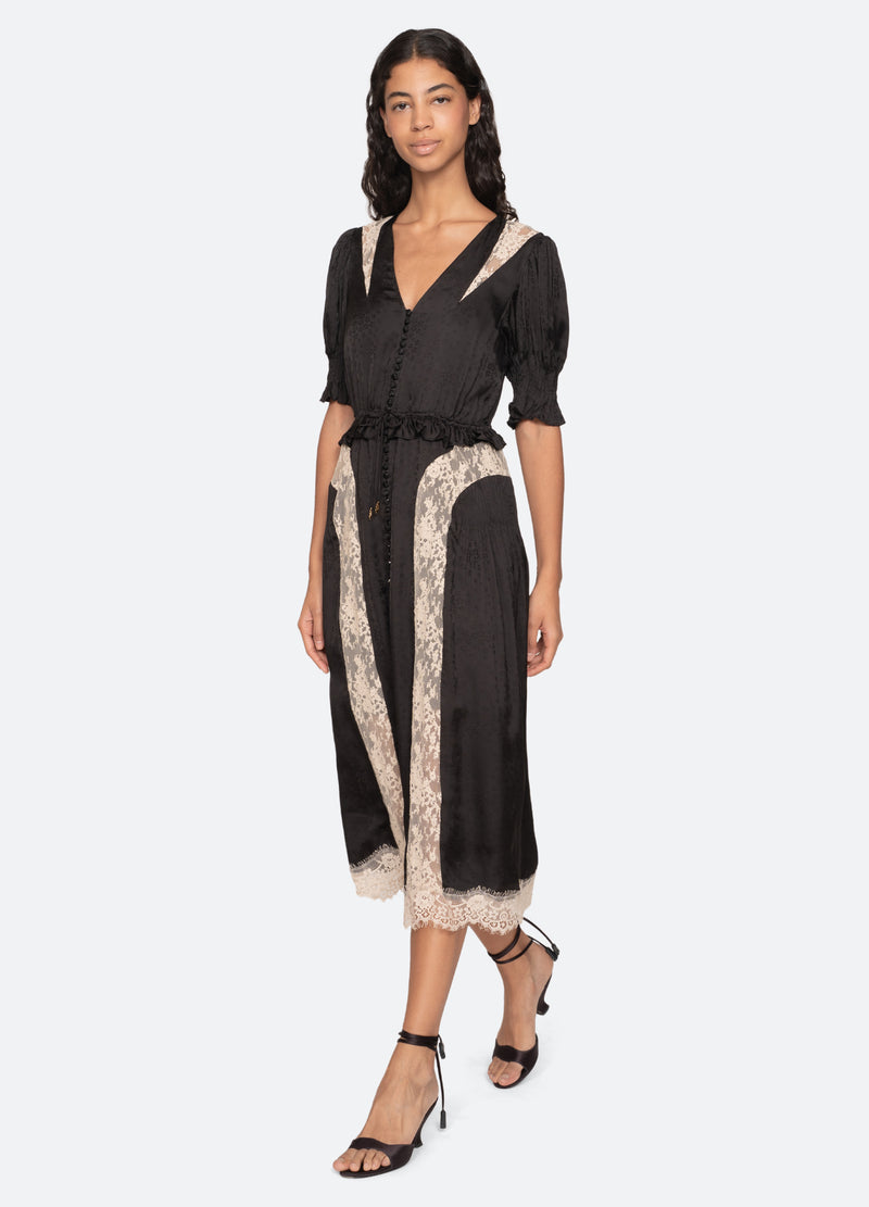 sea new york Ethel Midi Dress Black