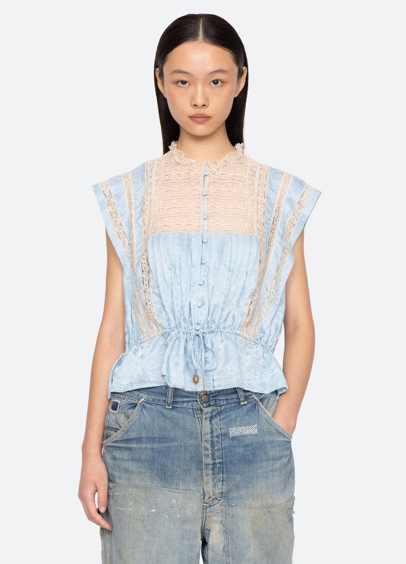 sea new york Ethel Top Blue