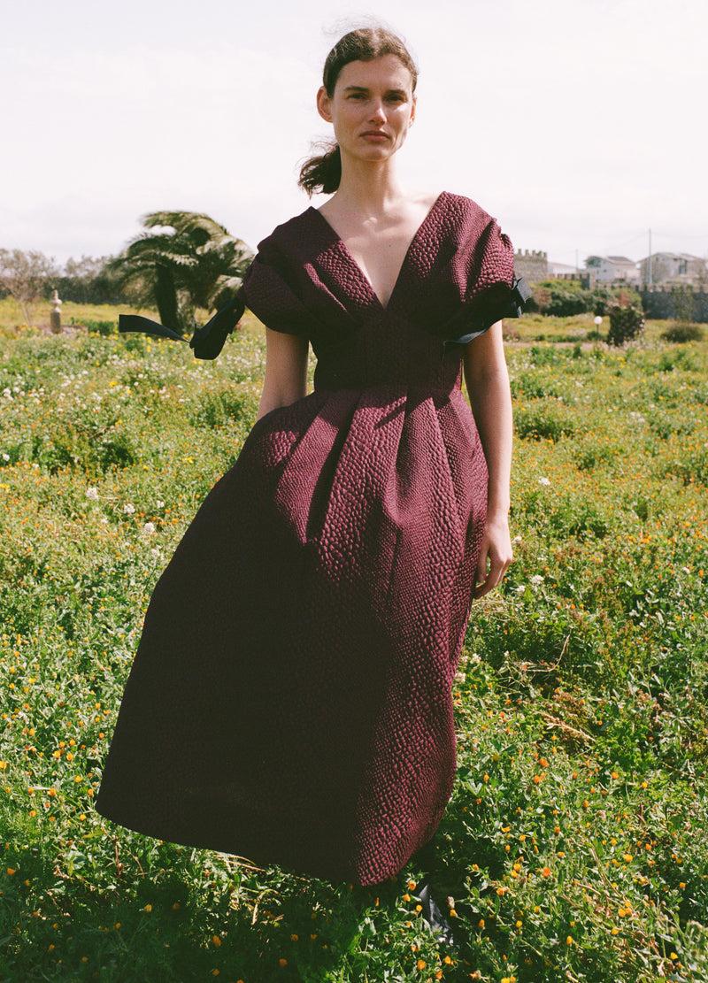 Sea New York Fayetta Dress Burgundy