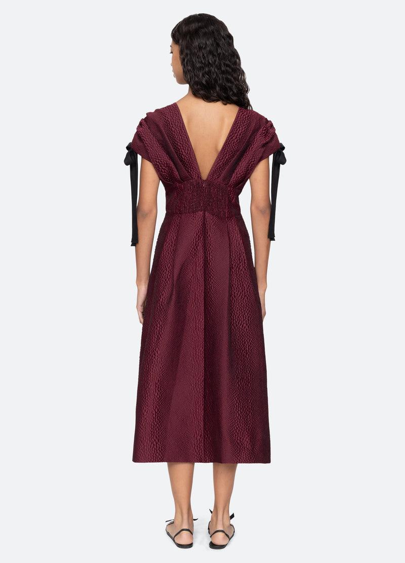 Sea New York Fayetta Dress Burgundy