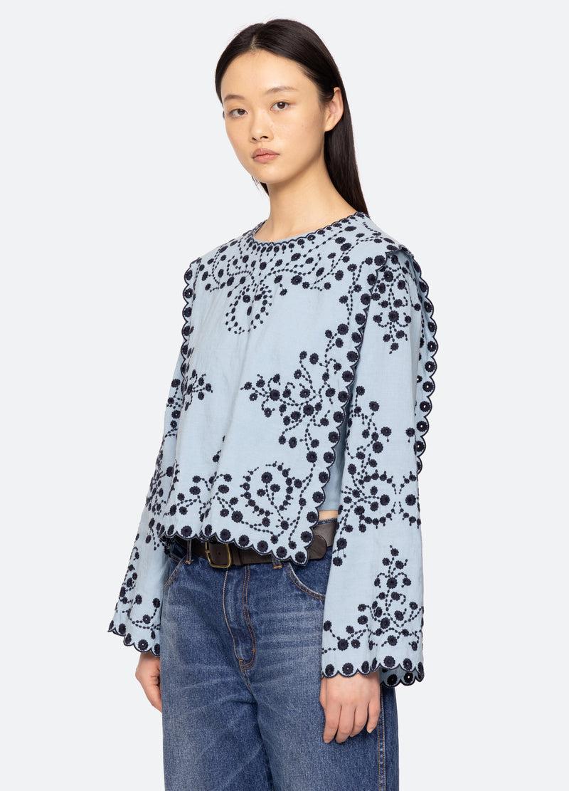 Sea New York Frances Top Blue
