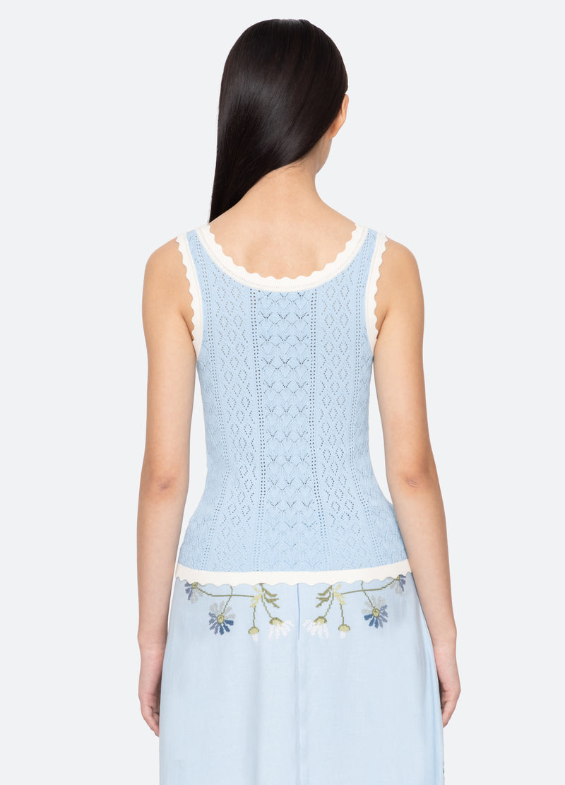 Sea New York Georgia Tank Blue