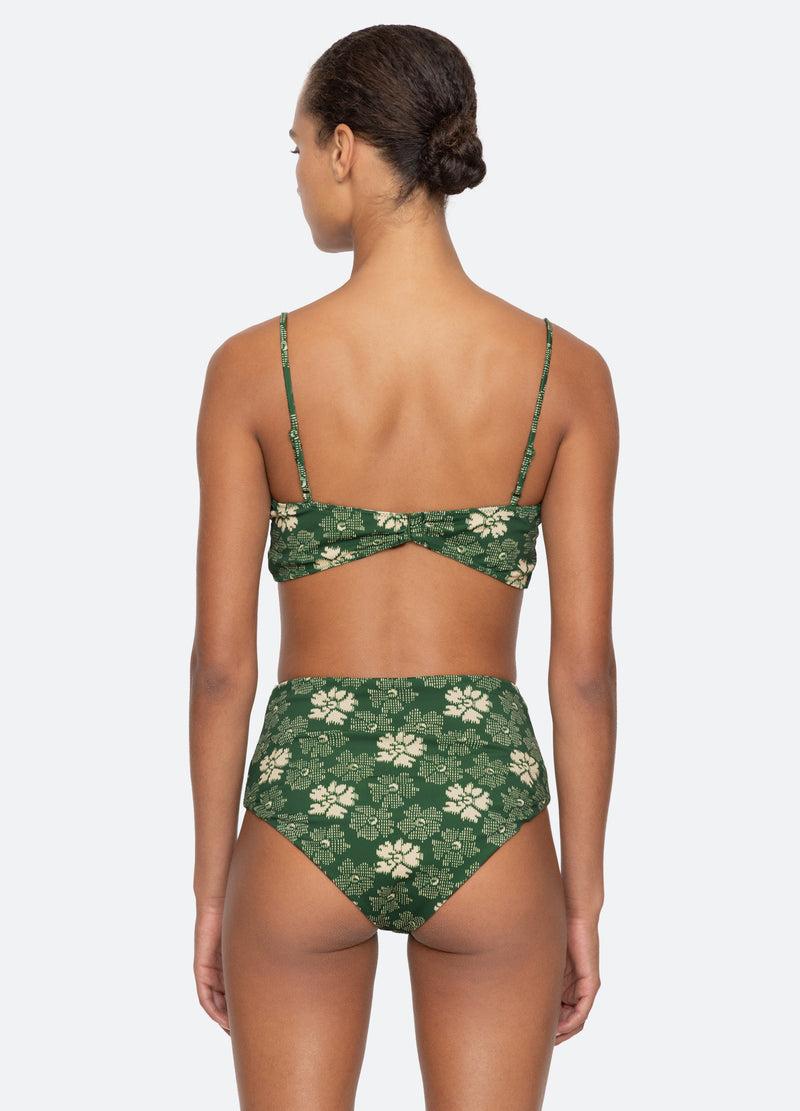 Sea New York Gloria Bikini Top Green