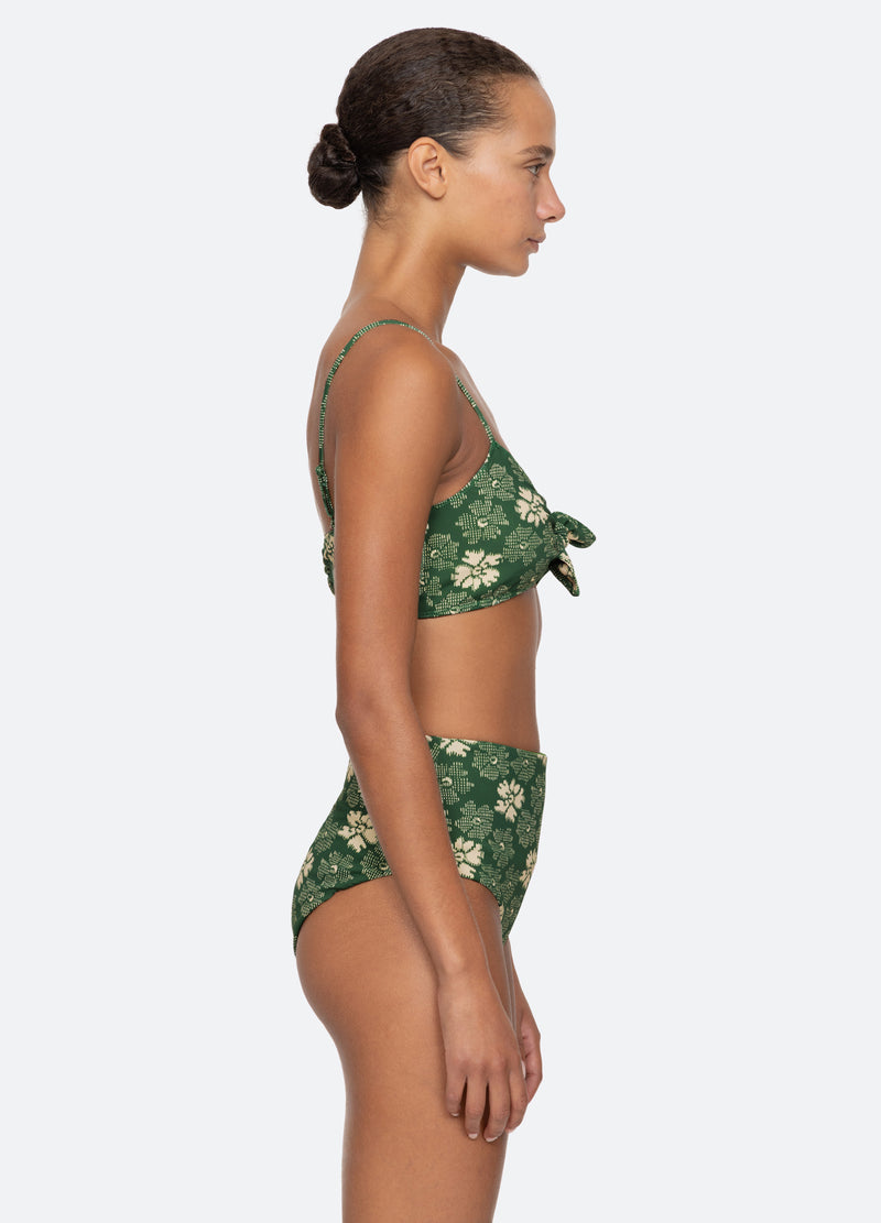 Sea New York Gloria Bikini Top Green