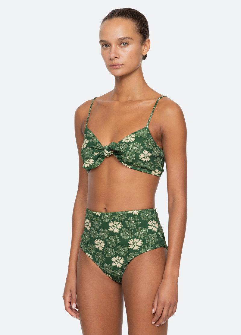 Sea New York Gloria Bikini Top Green