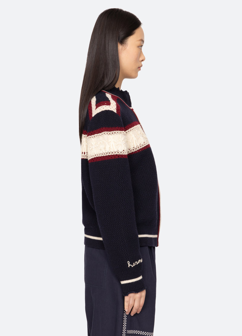 Sea New York Hester Zip Cardigan Multi