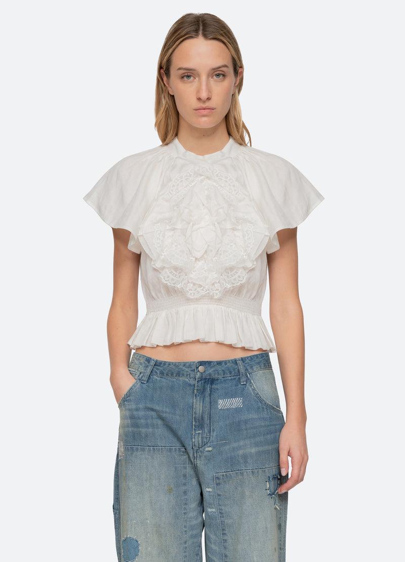 sea new york Holden Top White