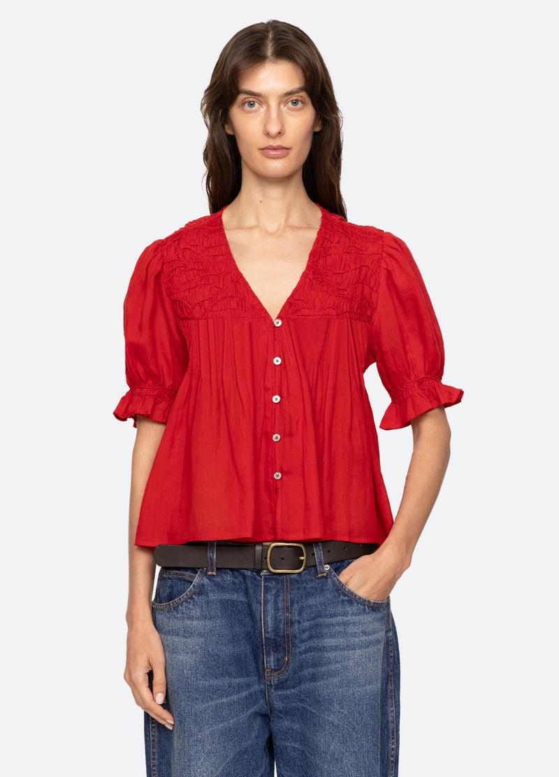 sea new york Imogen Top Red