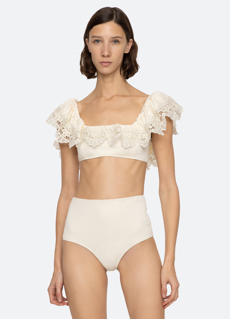 Sea New York Iyla Bikini Top White