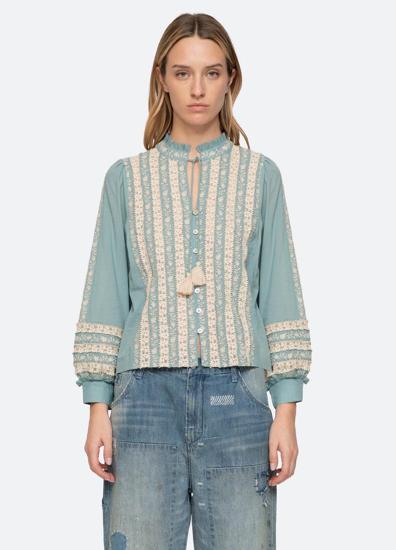 sea new york Kirsten L/S Top Sky