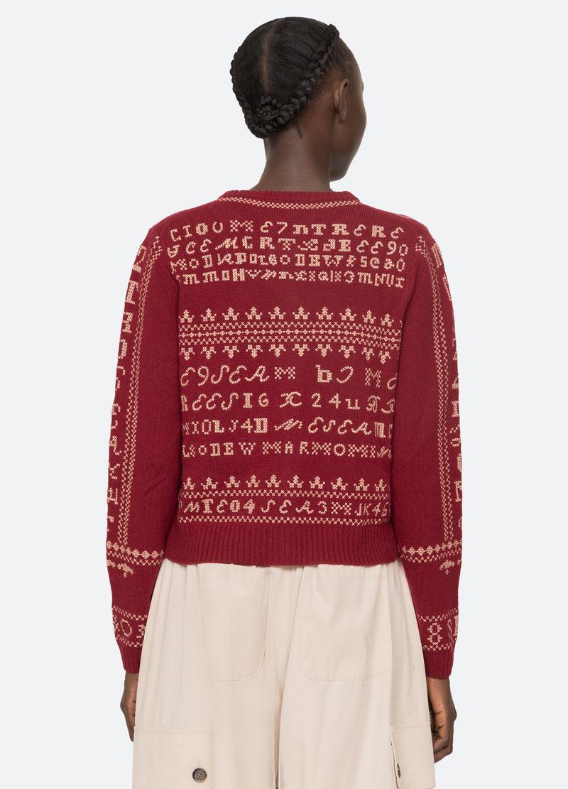 Sea New York Kit Cardigan Burgundy