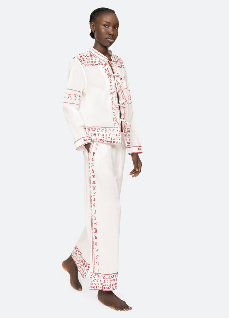 sea new york Kit PJ Set White