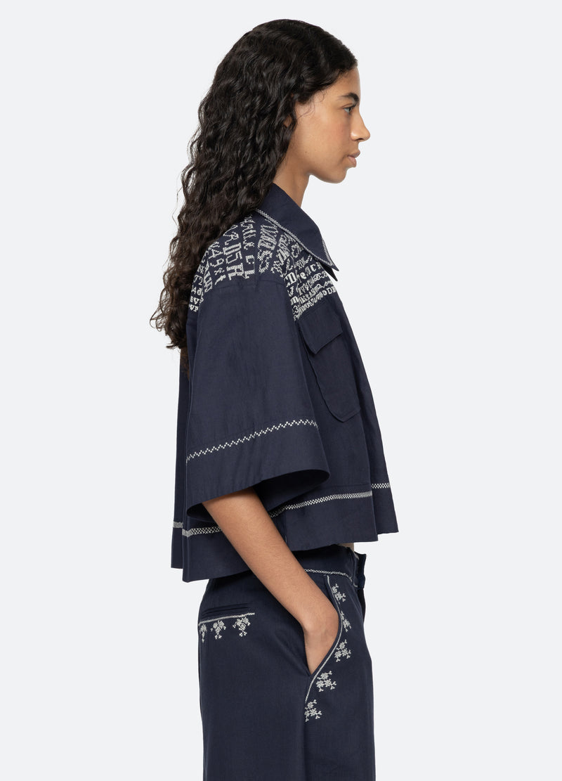 Sea New York Kit Top Navy