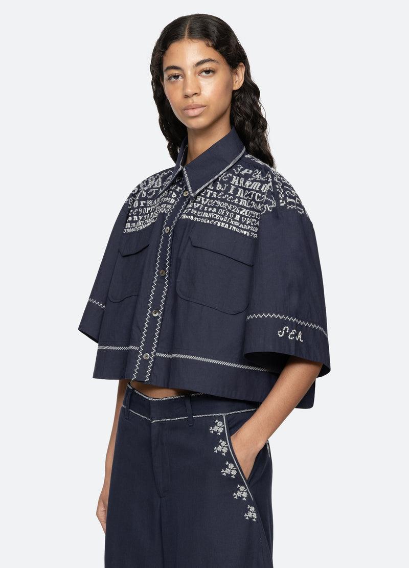 Sea New York Kit Top Navy