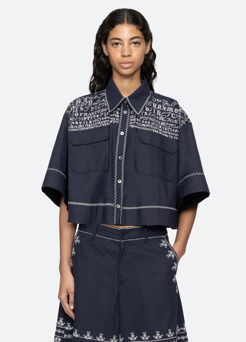 sea new york Kit Top Navy