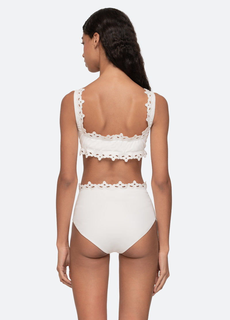 Sea New York Leila Bikini Top White