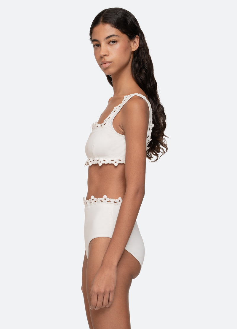 Sea New York Leila Bikini Top White