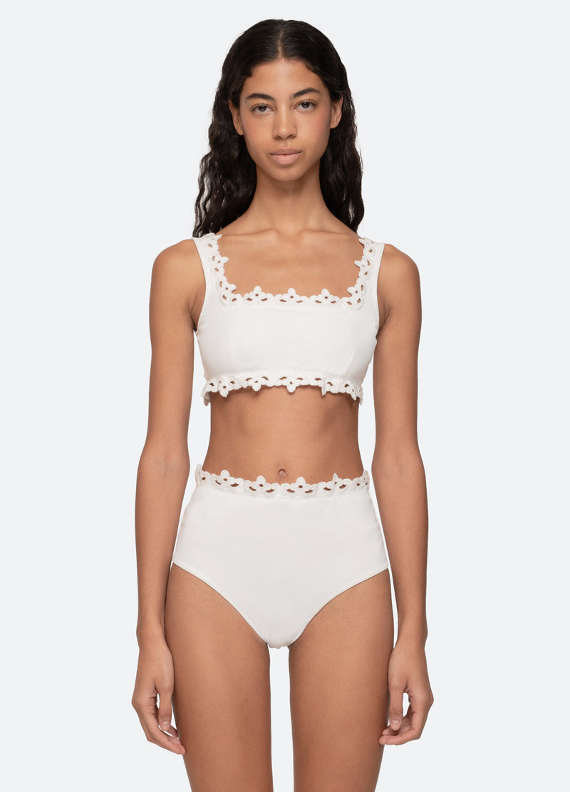 sea new york Leila Bikini Top White
