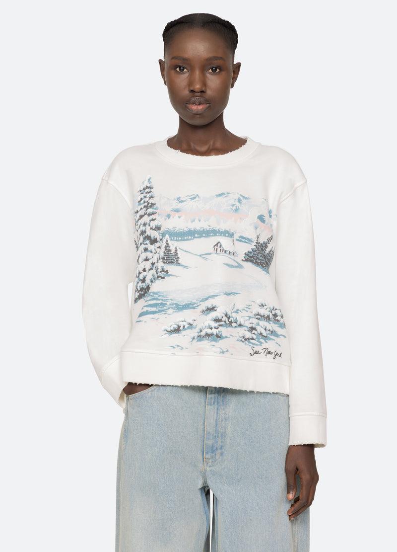 Sea New York Lenore Sweatshirt Cream