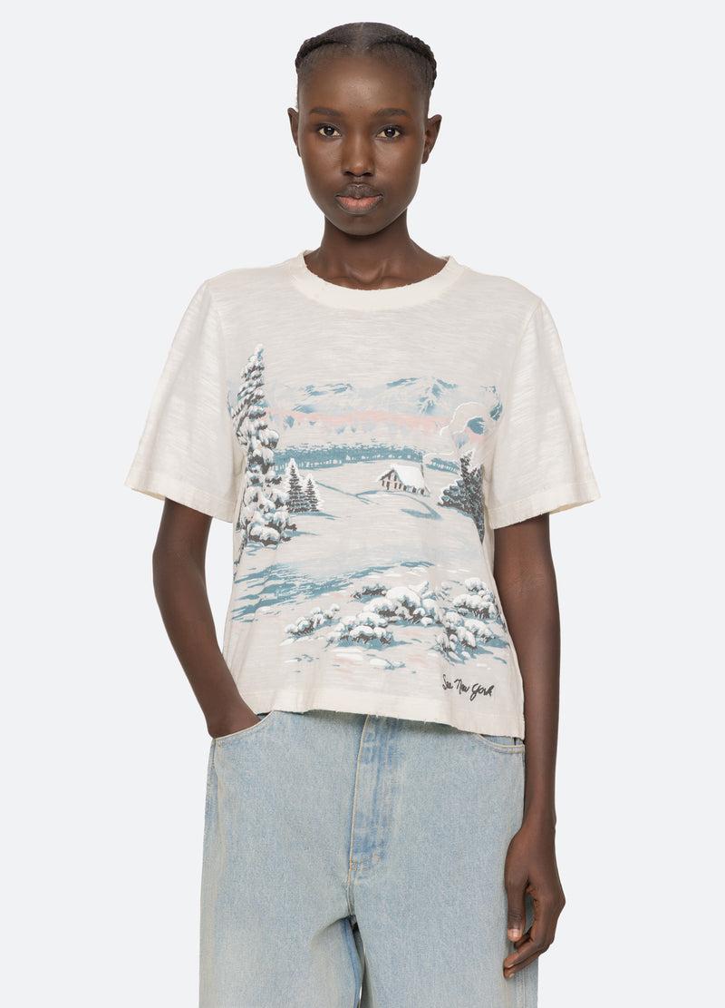 Sea New York Lenore T-Shirt Cream