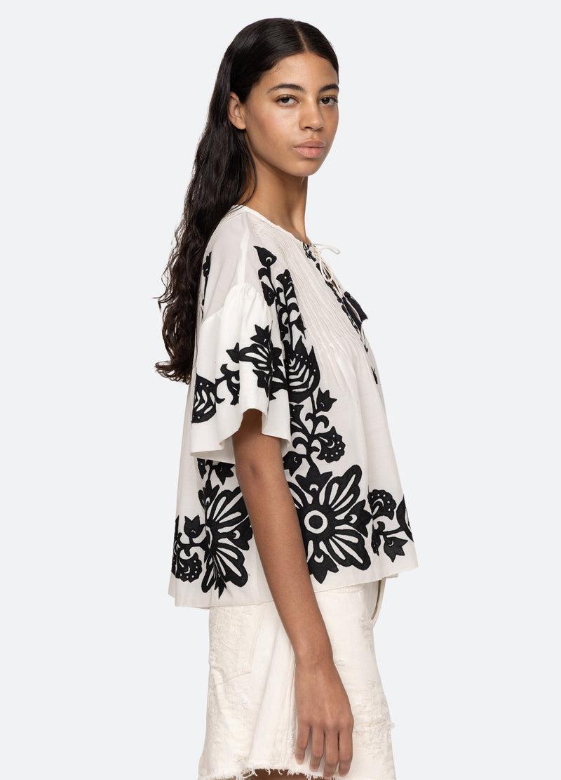 Sea New York Liliana S/S Top Black