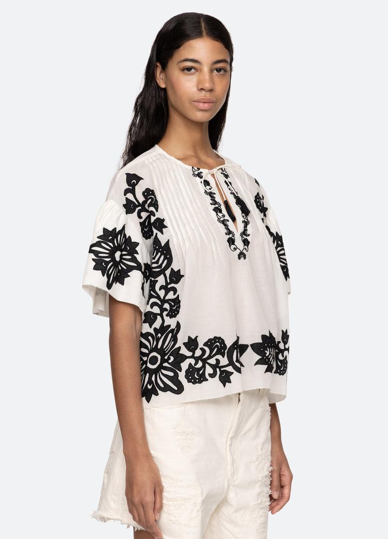 Sea New York Liliana S/S Top Black