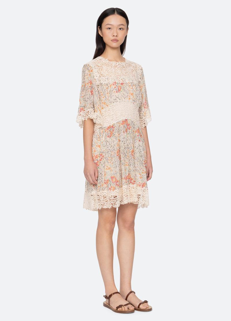 Sea New York Luisa Dress Cream