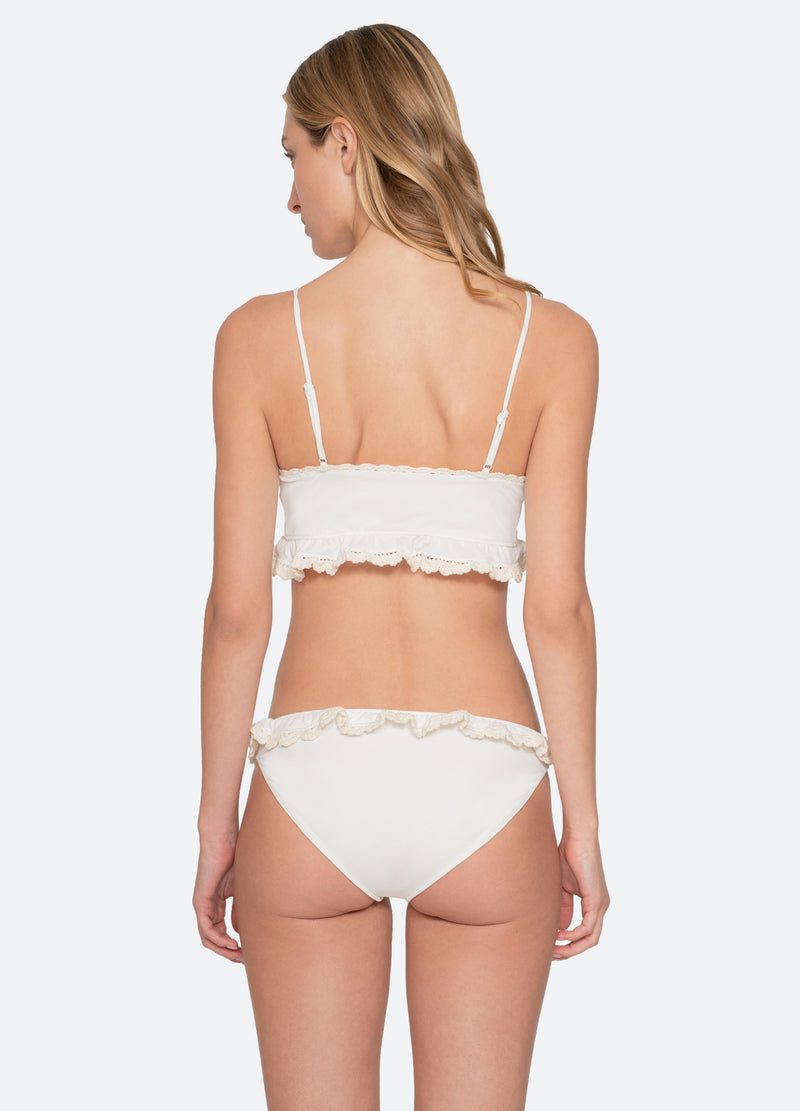 Sea New York Madelyn Bikini Top White