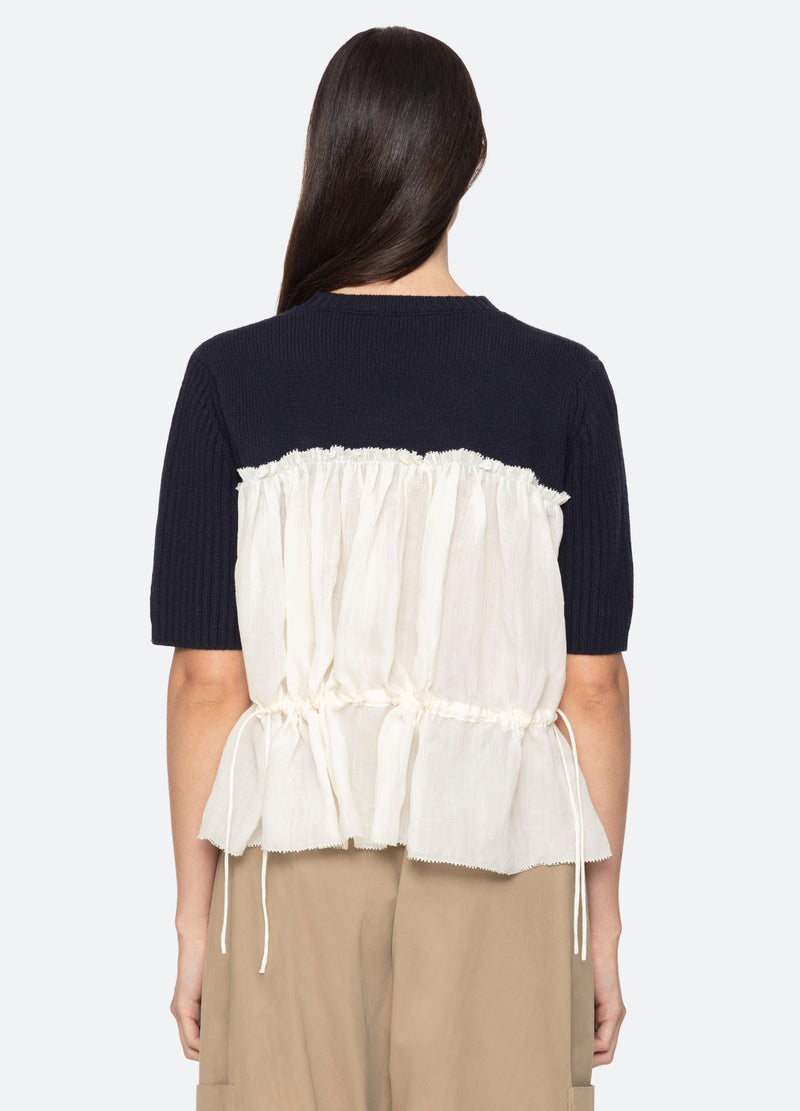 Sea New York Mallory S/S Sweater Navy