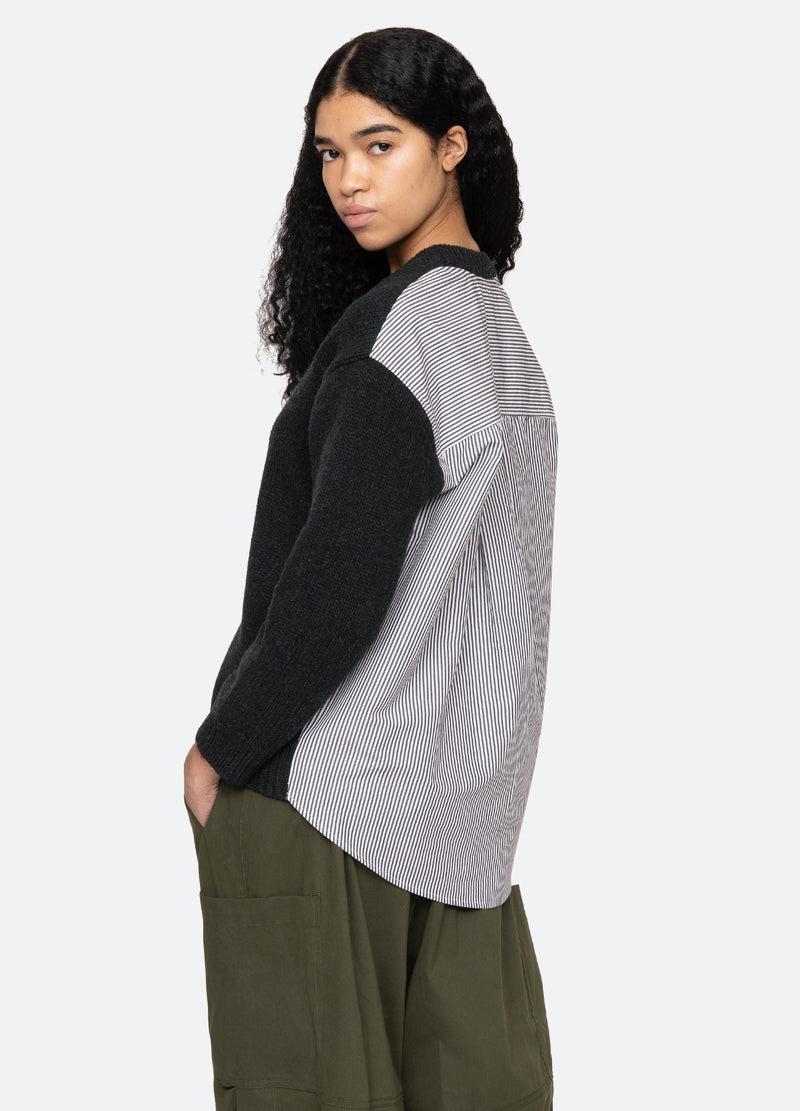 Sea New York Mallory V-Neck Sweater Forest