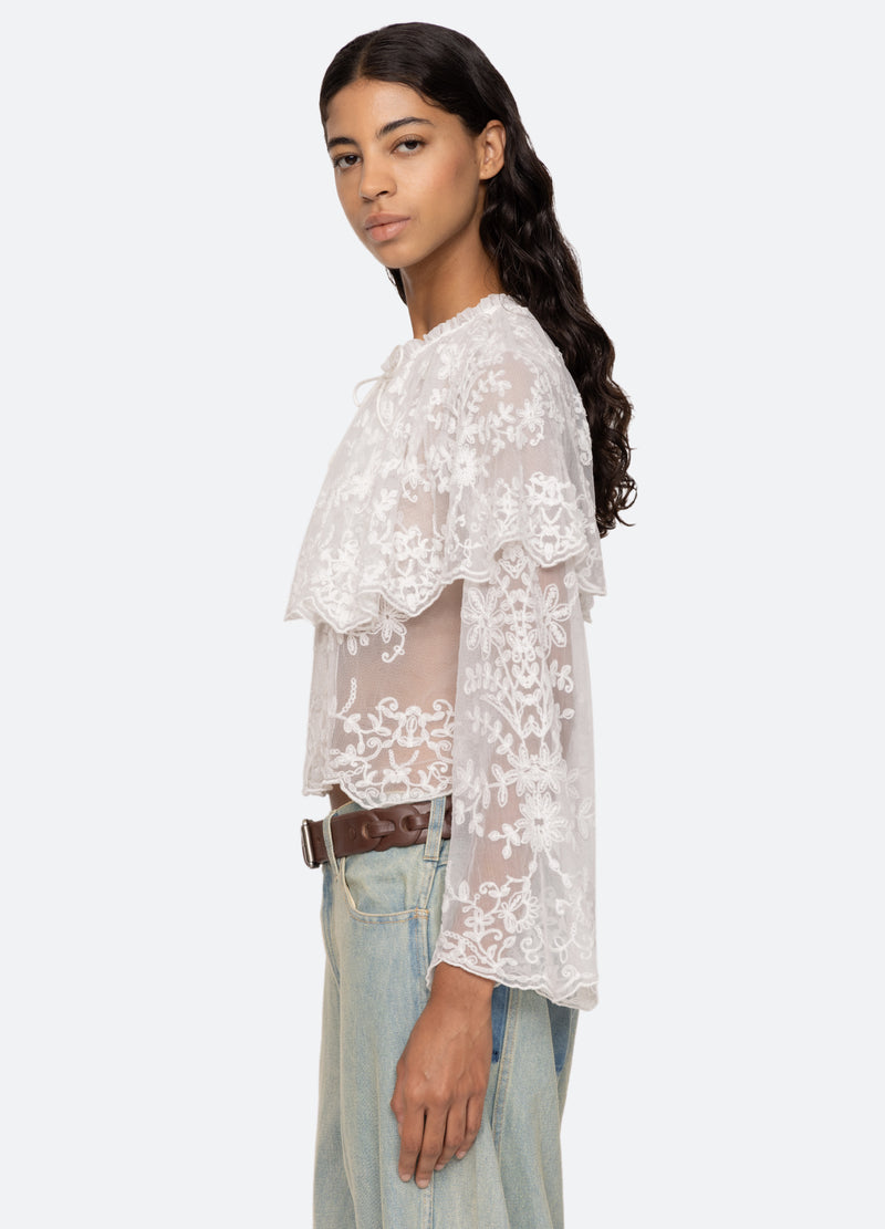 Sea New York Marja Blouse Pearl