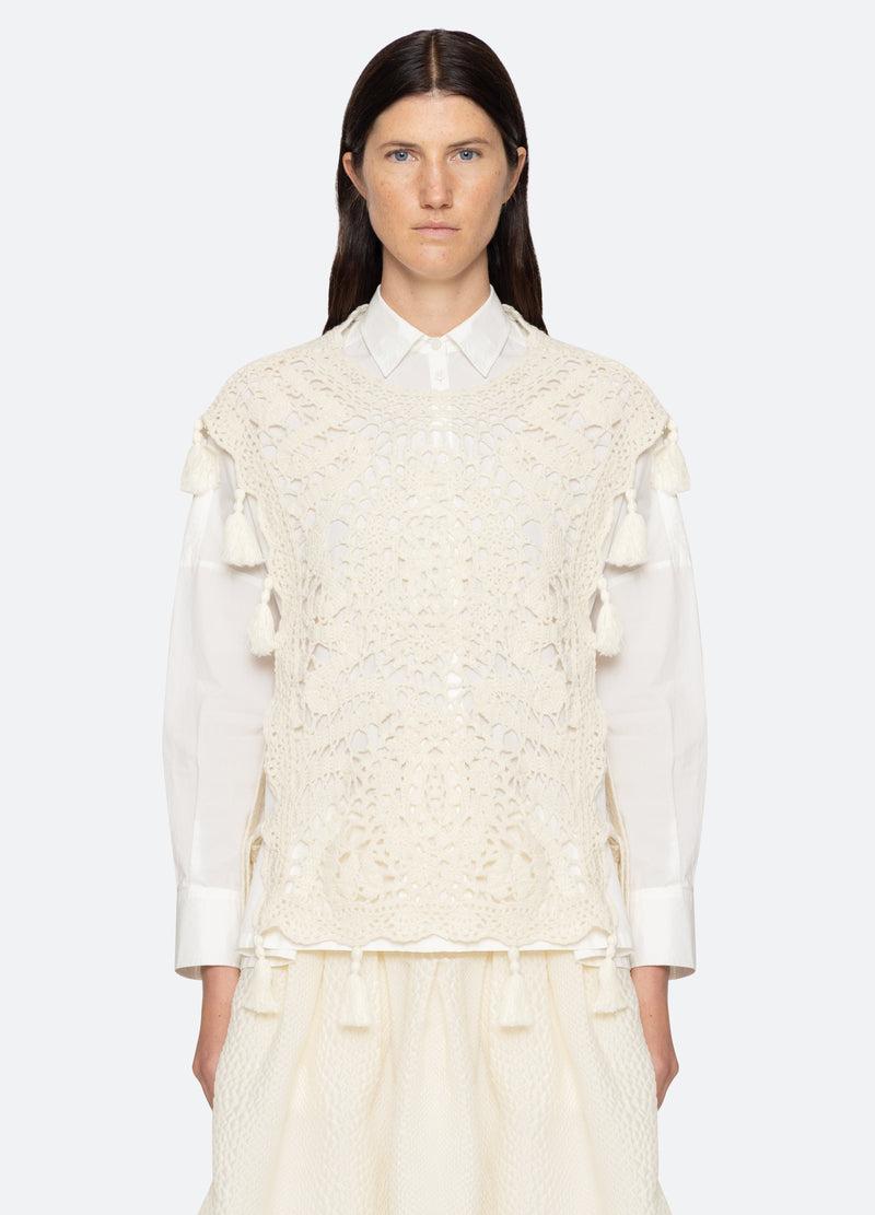 Sea New York Nara Combo Shirt Cream